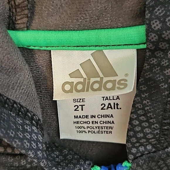 Adidas toddler lightweight jacket with hood - Picture 4 of 4
